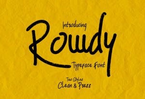 Rowdy Typeface
