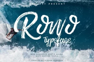 Rowo Brush Font