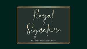 Royal Signature Font › Fontesk