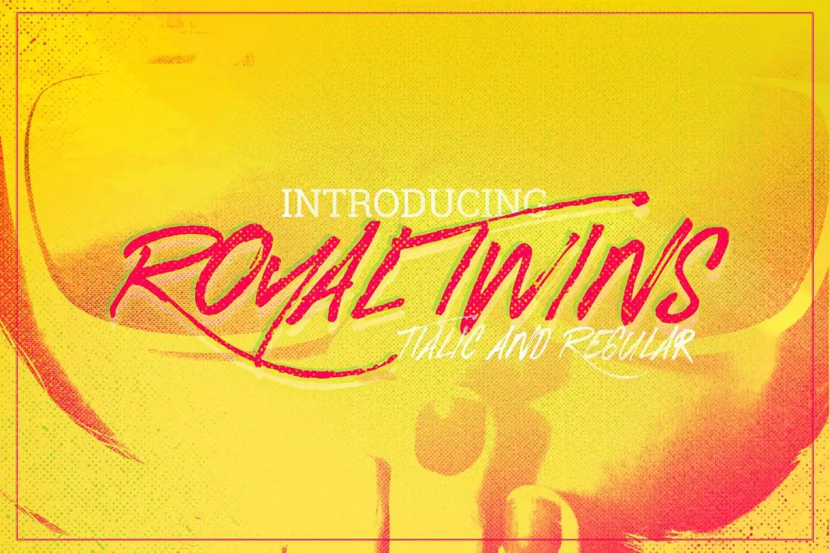 Royal Twins Brush Font