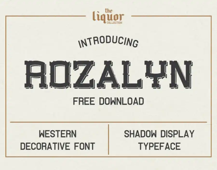 Rozalyn Shadow Typeface