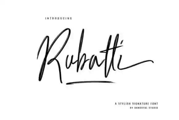 Rubatti Brush Font
