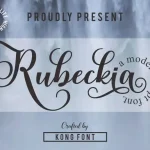 Rubeckia Calligraphy Font