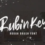 Rubin Key Brush Font