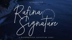 Rufina Signature Font › Fontesk
