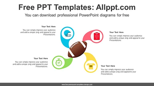 Rugby Ball PowerPoint Diagram Template