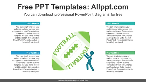 Rugby Ball PowerPoint Diagram