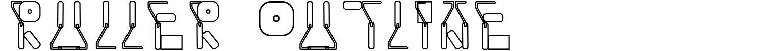 Ruller Outline Font | 1001 Free Fonts