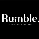 Rumble Modern Sans Font