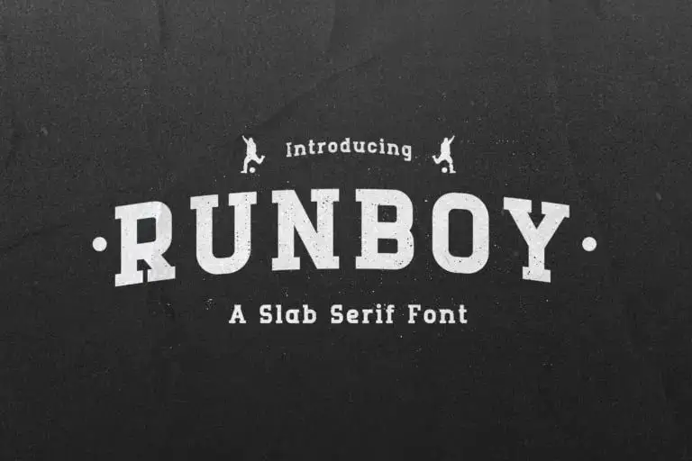 Runboy Slab Serif Font
