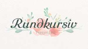 Rundkursiv Font › Fontesk