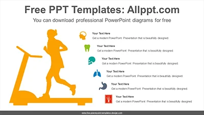 Running woman PowerPoint Diagram Template
