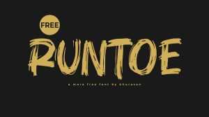Runtoe Font › Fontesk
