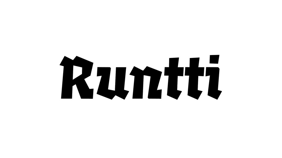 Runtti Font › Fontesk