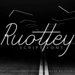 Ruottey Script Font - Fonte Grátis Ruottey Script Font