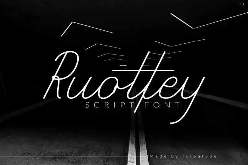 Ruottey Script Font
