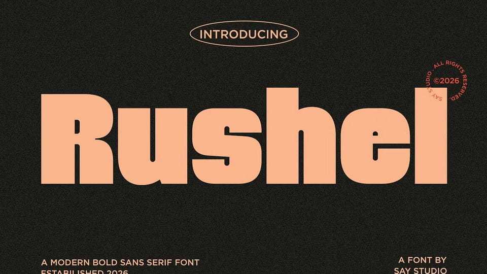 Rushel Font › Fontesk