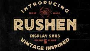 Rushen Font › Fontesk