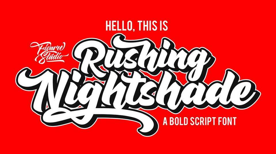 Rushing Nightshade Font › Fontesk