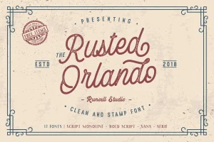 Rusted Orlando Font Family