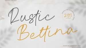 Rustic Bettina Font › Fontesk