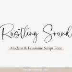 Rustling Sound Script Font
