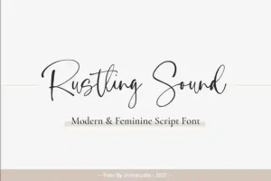 Rustling Sound Script Font