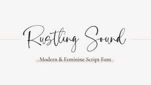 Rustling Sound Script Font › Fontesk