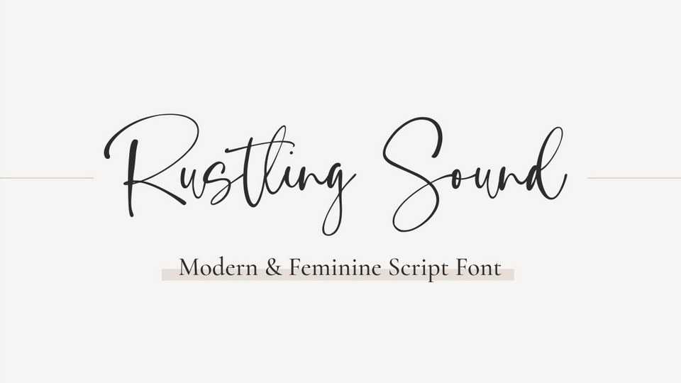 Rustling Sound Script Font › Fontesk