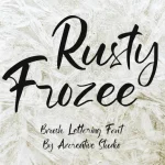 Rusty Frozee Font