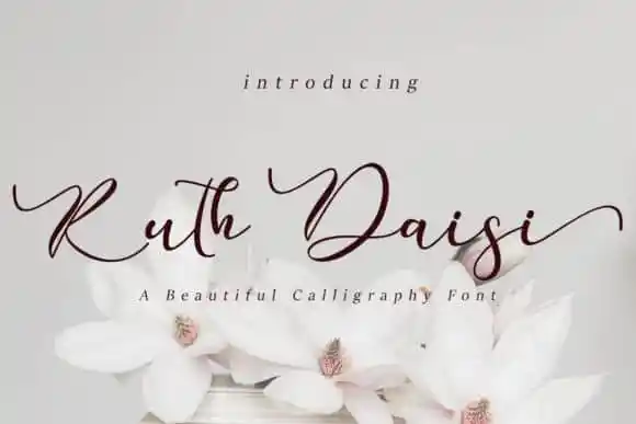 Ruth Daisi Calligraphy Font