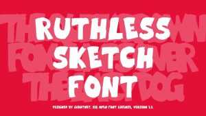 Ruthless Sketch Font › Fontesk