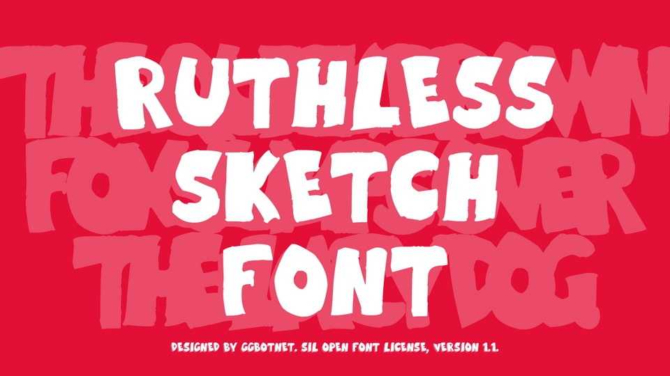 Ruthless Sketch Font › Fontesk
