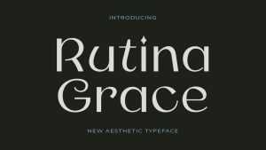 Rutina Aesthetic Font › Fontesk
