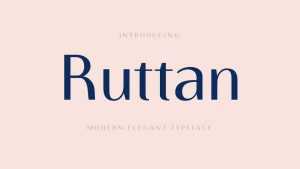 Ruttan Font › Fontesk