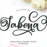 Sabena Calligraphy Font