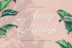 Sabeny Betranss Script Font