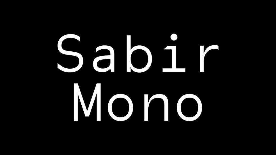 Sabir Mono Font › Fontesk