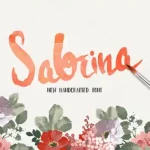 Sabrina Handmade Font