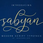Sabyan Script Font