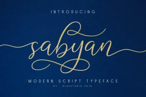 Sabyan Script Font