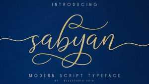 Sabyan Script Font › Fontesk