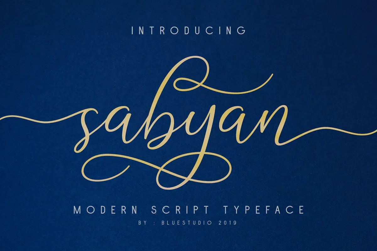 Sabyan Script Font