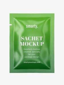 Sachet mockup / glossy