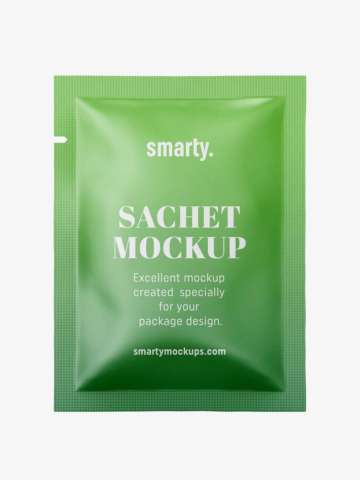 Sachet mockup / matt