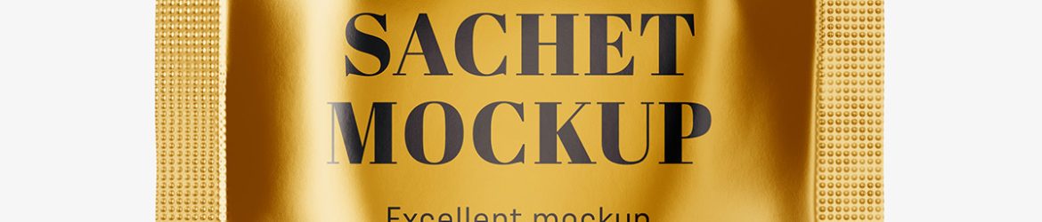 Sachet mockup / metallic Sachet mockup / metallic
