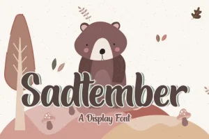 Sadtember Display Font