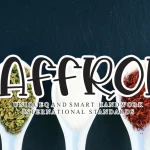 Saffron Display Font