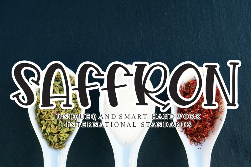 Saffron Display Font