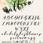 Saffron Script Font - Fonte Grátis Saffron Script Font